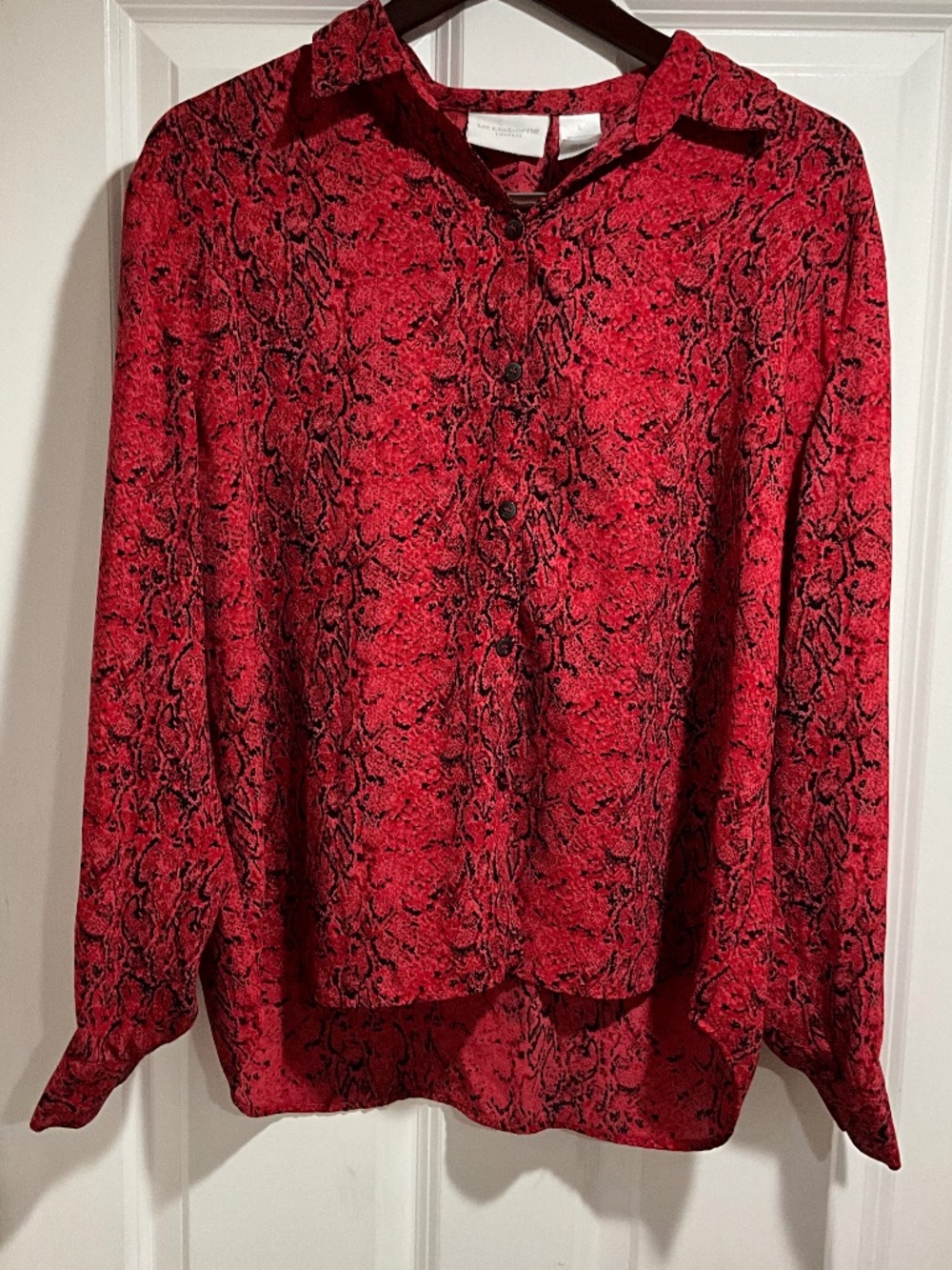 Liz Claiborne shirt, red, L